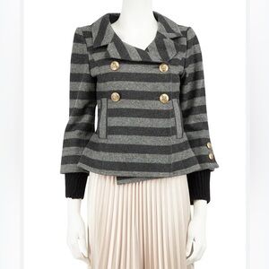 Smythe Grey Stripe Double Breasted Jacket